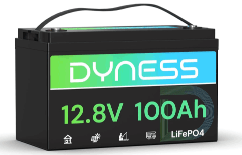 Dyness 12V 100Ah LiFePO4 batterij met BMS voor off-grid en zonne-energie systemen