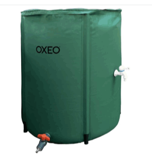 OXEO récupérateur d’eau de pluie 300 L souple avec robinet et filtre