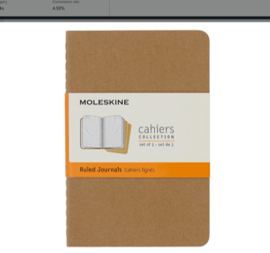 Moleskine Cahier Journal A5 gelinieerde notebooks set van 3 voor dagboeken