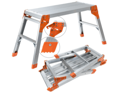 Plateforme de travail pliable pour échafaudage et support de travail